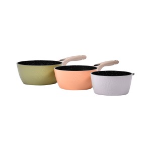 Lot de 3 casseroles design martelé Durandal